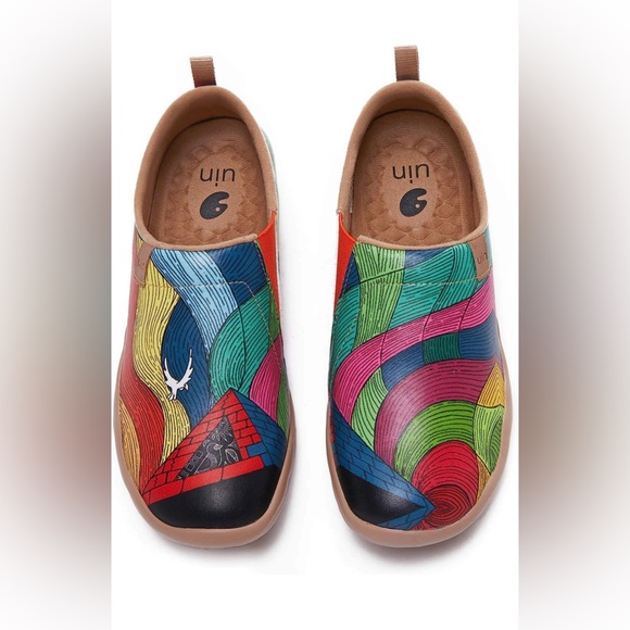 UIN Shoes - UIN Women's Walking Travel Shoes Slip On Microfiber Casual Loafers Lightweight